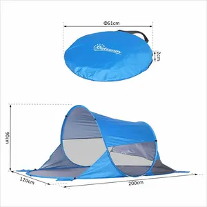 Hallee 2 Person Tent Blue