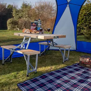 Andes Folding Wooden Camping Table