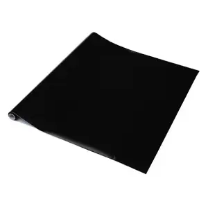 d-c-fix Plain Matt Black Self Adhesive Vinyl Wrap Film for Kitchen Doors and Furniture 1m(L) 45cm(W)