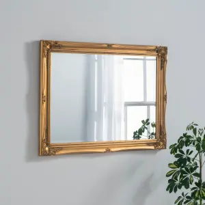 French style carved mirror Gold 105x75cm