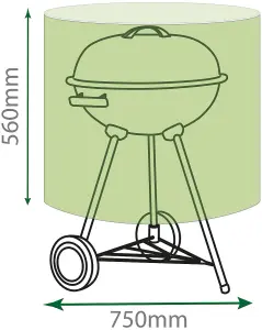 Home Garden Water Resistant Outdoor Medium Kettle BBQ Barbeque Cover Protector