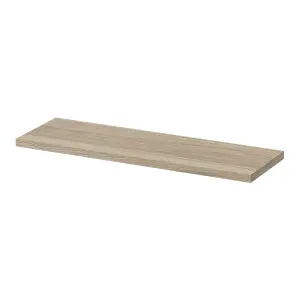 GoodHome Rigga Modular Oak effect oak effect Rectangular Floating shelf (L)60cm x (D)19cm