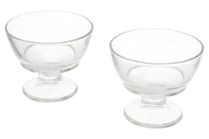 Interiors By Premier Elegant Set Of Four Round Sundae Dishes, Durable Sundae Glasses For Desserts, Versatile Ice Cream Bowls