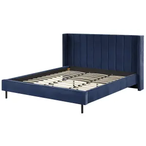 Velvet EU Super King Size Bed Blue VILLETTE