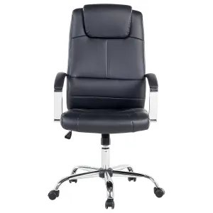 Executive Chair Faux Leather Black WINNER