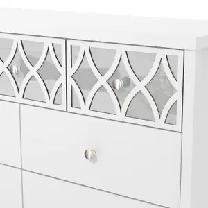 GFW Arianna 3+4 Drawer Chest White