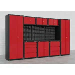 Sealey American Pro 3.3m Modular Storage System 665mm - Red APMS80COMBO1