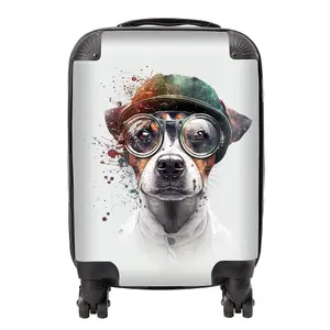 Jack Russell Terrier Dog Splashart Suitcase - Small