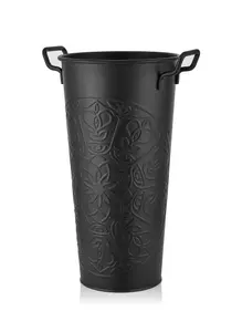 Black Vase - 50 cm (H) x 35 cm (W) x 25 cm (D)