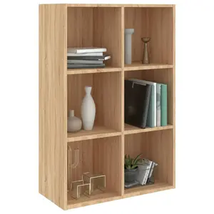 Gardinier Book Cabinet 66 x 30 x 98 cm Engineered Wood Sonoma Oak