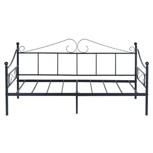 Roanne Single (90 X 190cm) Iron Daybed Black