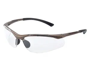 Bolle CONTPSI Contour Spectacles Bronze Nylon Frame Clear Anti-Scratch/Fog Lens