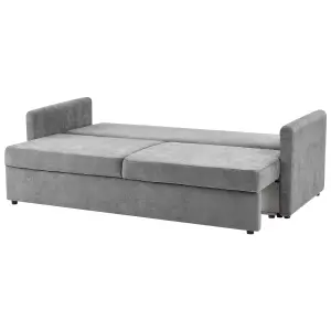 Sofa Bed BLEIK Light Grey with Storage