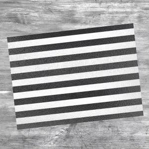 Textured Glass Chopping Board Mono Stripe - Large