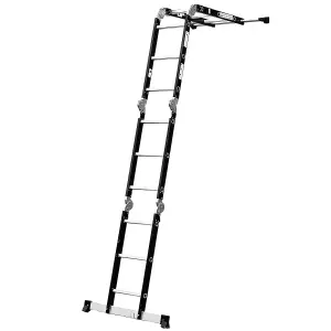 Excel 12 Tread Steel Multi-Purpose Combination Ladder with Platform