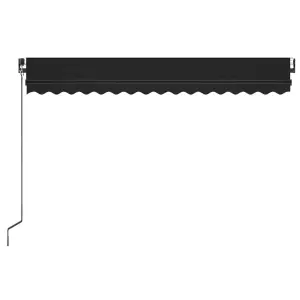 Berkfield Manual Retractable Awning 450x350 cm Anthracite