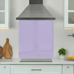 Premium 90cm x 75cm 6mm Glass Purple Kitchen Splashback Toughened Polished Edge