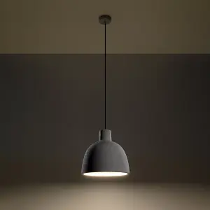 Damaso Concrete Grey 1 Light Classic Pendant Ceiling Light