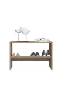 Mio Shoe Storage Rack 2 Tier Shoe Shelves, 68 x 25 x 44 cm, Oak