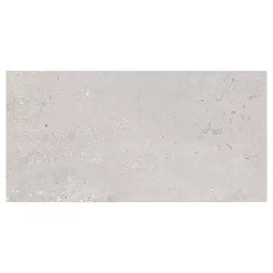 Mythos Matt White Stone Effect Porcelain Outdoor Tile - Pack of 26, 18.72m² - (L)600x(W)1200mm