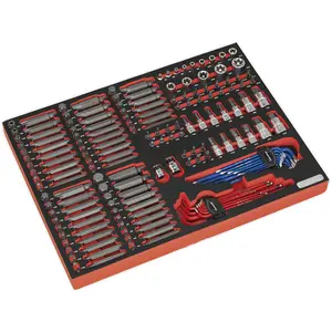 177-Piece Premium Bit and Socket Set with Secure Tool Tray for Professionals