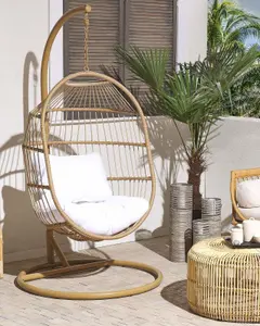 Hanging Chair with Stand ALBA PE Rattan Natural