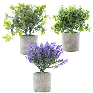 Woodside Set of 3 Artificial Potted Plants - Design B