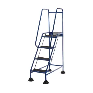 TUFF Express Easy Glide Steps- 4 Tread - Blue - Anti-Slip