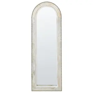 Beliani Mediterranean Wall Mirror SARRY Wood White