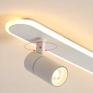 White LED Adjustable Fixed Track Lighting Head