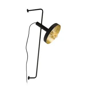 Luminosa Whizz Wall Light Gold, E27