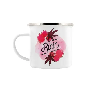 Deadly ox Ricin Enamel Mug White (One Size)