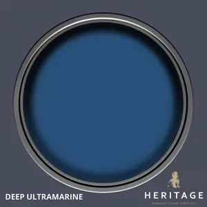 Dulux Trade Heritage Deep Ultramarine Velvet matt Wall paint, 2.5L