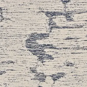 Blue Abstract Handmade Luxurious Modern Wool Rug For Bedroom & Living Room-259cm X 351cm