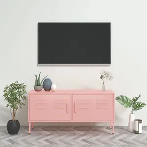 Berkfield TV Cabinet Pink 105x35x50 cm Steel