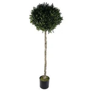 140cm Buxus Ball Artificial Tree UV Resistant Outdoor Topiary