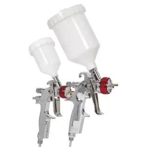 Sealey Professional Gravity Feed HVLP Top Coat/Touch-Up Spray Gun Set HVLP774