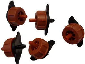 Turbo Drippers/Emitters, Garden Automatic Irrigation, High Output 8L/H Pack of 5