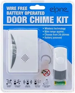 New Cordless 24 Chime Kit Battery Operated Waterproof Doorbell Portable Ring