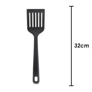 Slotted Turner Heat Resistant Turner Kitchen Recycled Materials Black