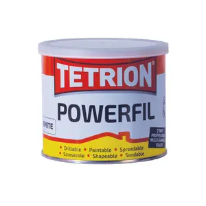 Tetrion Powerfil 2K 2 Part Body Filler Lightweight Tough Smooth White 600g x 3