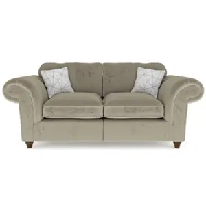 Windsor 2 Seater Mink Sofa - Brown Feet