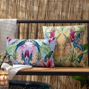 Wylder Tropics Kali Birds Tropical Polyester Filled Outdoor Cushion