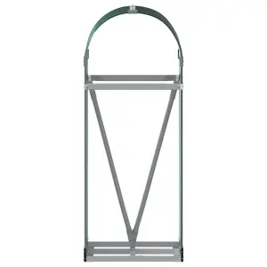 Log Holder Green 40x45x100 cm Galvanised Steel