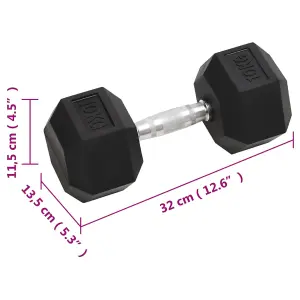 Dumbbells set Fitness Gym Essential 2 pcs 20 kg Cast Iron