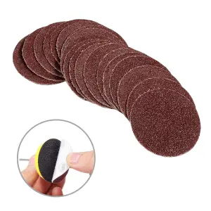 120 x Mixed Grit Hook and Loop 2 Inch Sanding Discs for Orbital Air Sanders