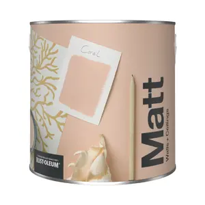 Rust-Oleum Washable Matt Wall Paint - Coral 2.5L