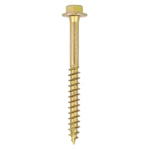 TIMCO Solo Advanced Hex Head Gold Coach Woodscrews - 8.0 x 70 (50pcs)