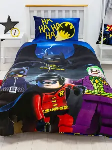 Lego DC Superheroes Challenge Single Duvet Cover Set