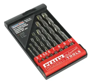 Sealey Tungsten Carbide Tipped Masonry Drill Bit Set 8pc AK5708